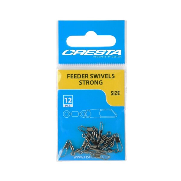 Cresta Feeder Swivels strong size 14