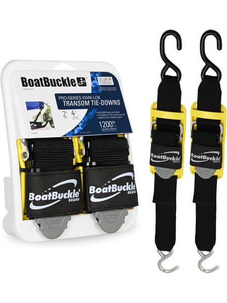 BoatBuckle Transom Tie-Downs 2" 4ft