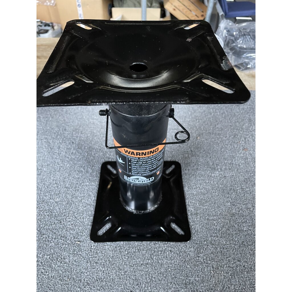 Springfield Boat Seat Pedestal Adjustable ** with rust spot damage