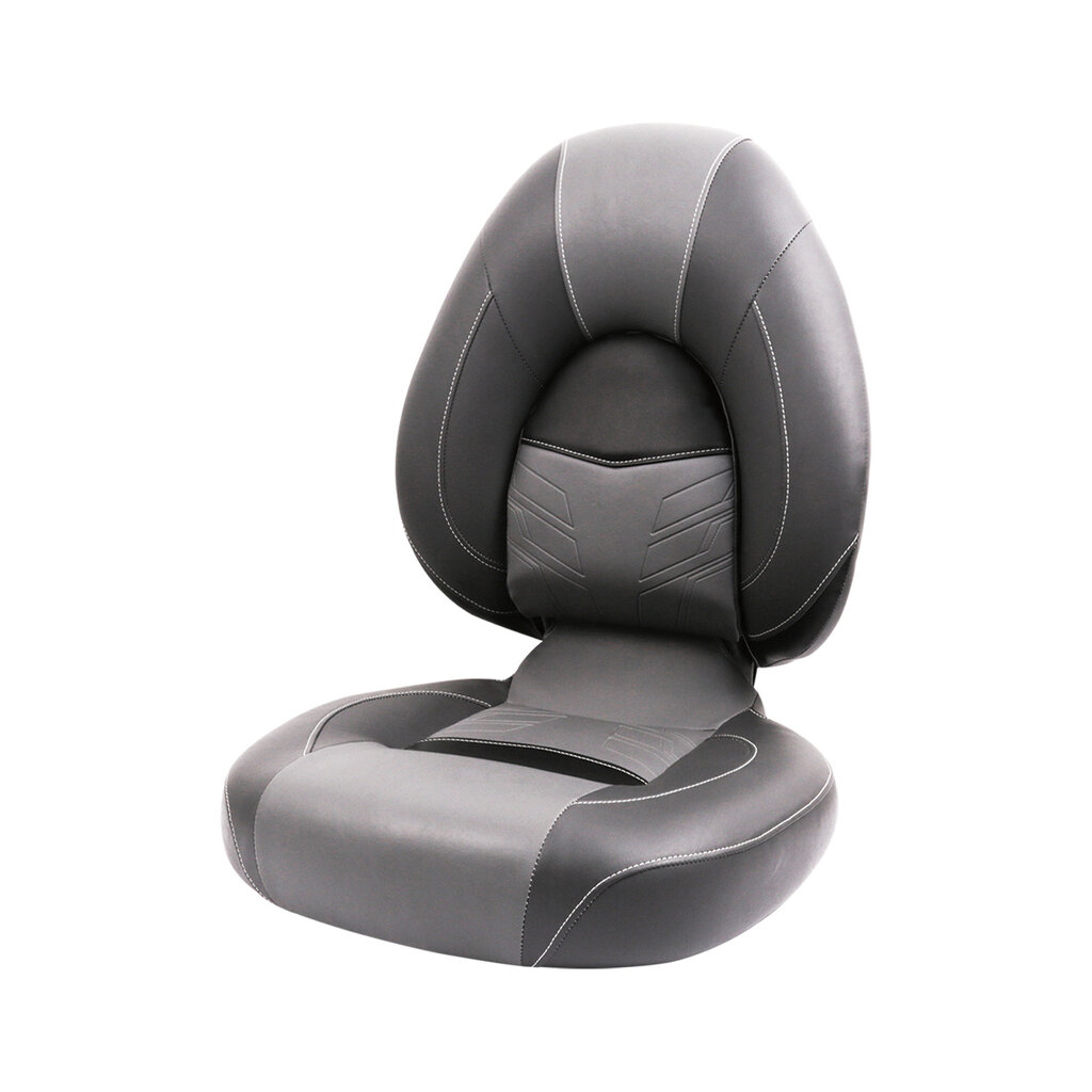 Eggers Tech High Back Boat Seat Black/Charcoal