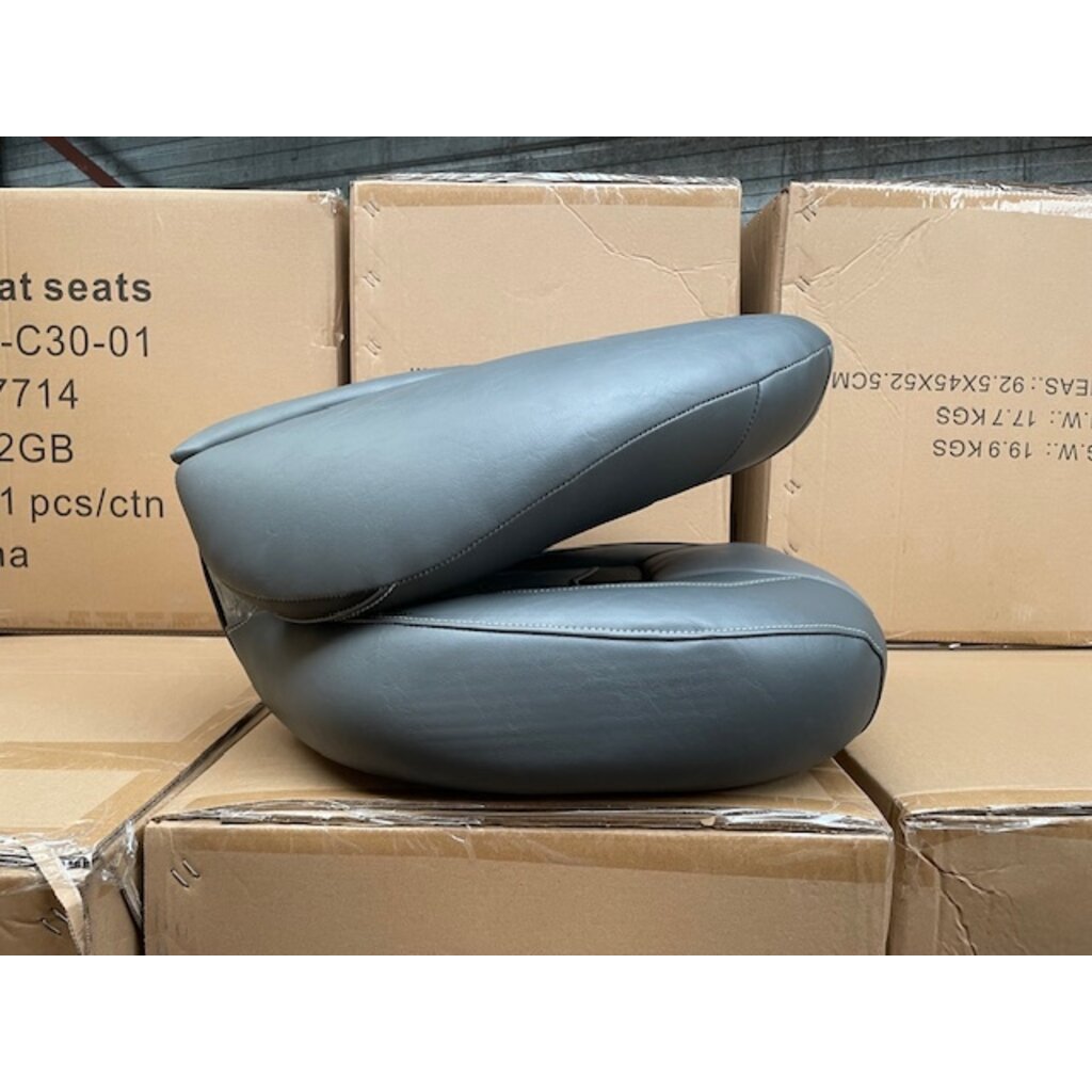 Eggers Tech High Back Boat Seat Black/Charcoal