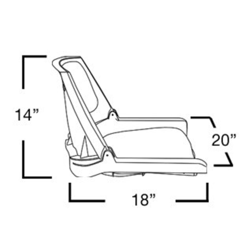 Springfield Traveler Black boat seat