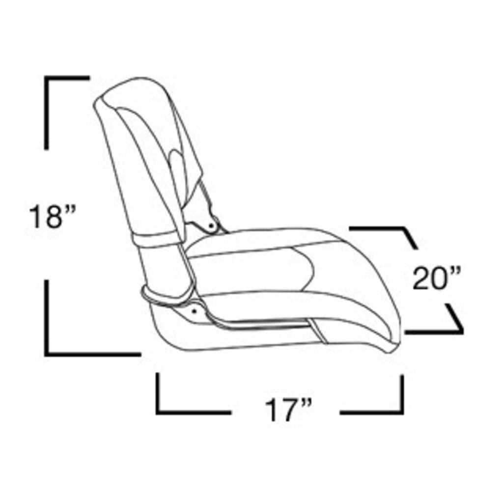 Springfield Skipper boat chair Gray / Charcoal