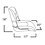 Springfield Skipper boatchair Grau / Dunkelgrau