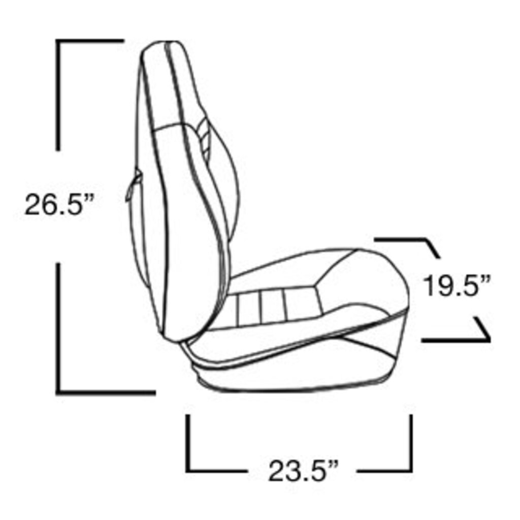 Springfield Fish Pro 100 boat chair Light gray with dark gray