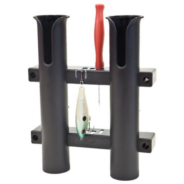 Fish-On! Tube Double Rod Holder Black