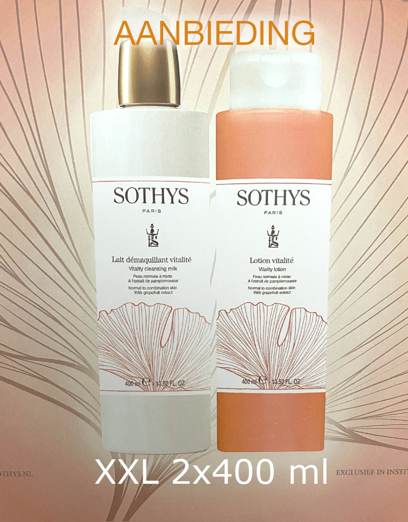 Sothys Sothys Promo Duo Reinigungsset Vitalité 2x400 ml