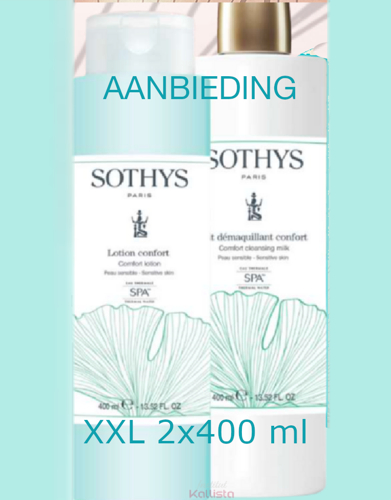 Sothys Sothys Promo Duo Reinigungsset Gesicht Confort SPA 2x400 ml