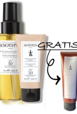 Sothys Sothys Duo Zonprotectie Gezicht Lichaam met Gratis Creme Douche Fleur de Cerisier et Lotus 75ml