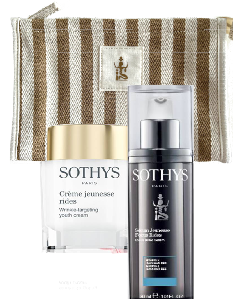 Sothys Sothys Set: Creme Jeunesse Rides + Serum Focus Rides + Toilettas