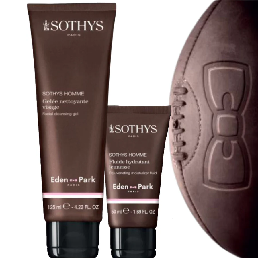 Sothys Coffret Trio  Sothys Homme Eden Park Gel Douche + Gelee Nettoyant Energisant Visage + Fluide hydratant Jeunesse - Copy