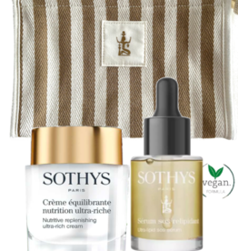 Sothys Duo Creme Nutrition Ultra-Riche + Serum SOS + GRATIS Toilettas