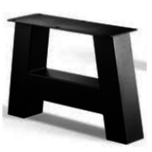 A-poot salontafel - gecoat staal, antraciet, zwart A-poot salontafel - gecoat staal, antraciet, zwart