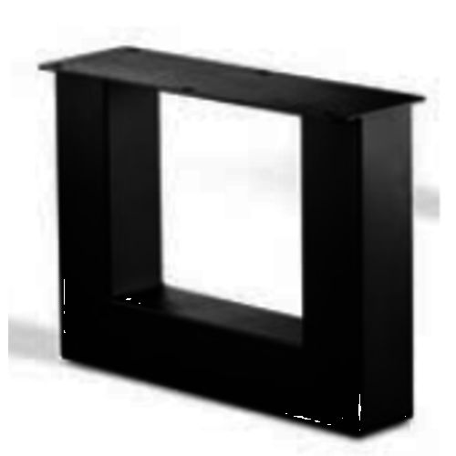 U-poot salontafel - gecoat staal, antraciet, zwart U-poot salontafel - gecoat staal, antraciet, zwart