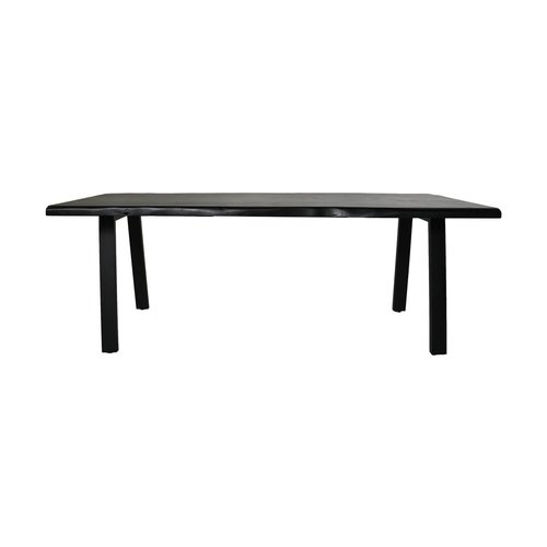 HSM Collection Eettafel live edge - 220x100x77 - Zwart - Acaciahout/metaal HSM Collection Eettafel live edge - 220x100x77 - Zwart - Acaciahout/metaal
