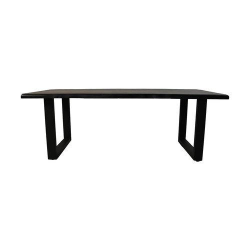 HSM Collection Eettafel live edge - 200x100x77 - Zwart - Acaciahout/metaal HSM Collection Eettafel live edge - 200x100x77 - Zwart - Acaciahout/metaal