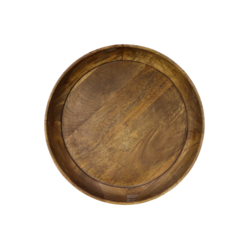 HSM Collection Bijzettafel Ventura - ø60 cm - mangohout/ijzer - naturel