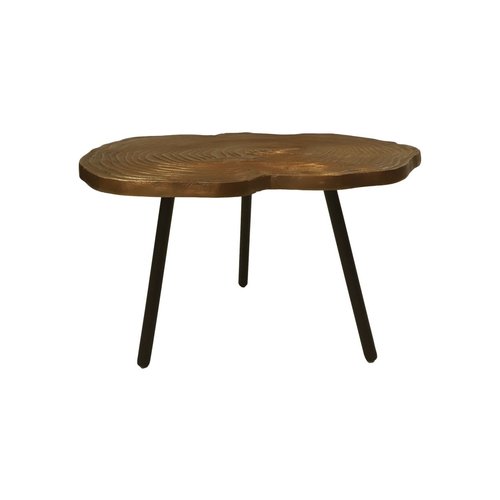 HSM Collection Salontafel - ø65x42- Goud/zwart - Aluminium/metaal HSM Collection Salontafel - ø65x42- Goud/zwart - Aluminium/metaal