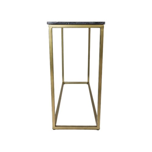 HSM Collection Console tafel Marseille - 100x35x75 - Zwart/goud - Marmer/metaal