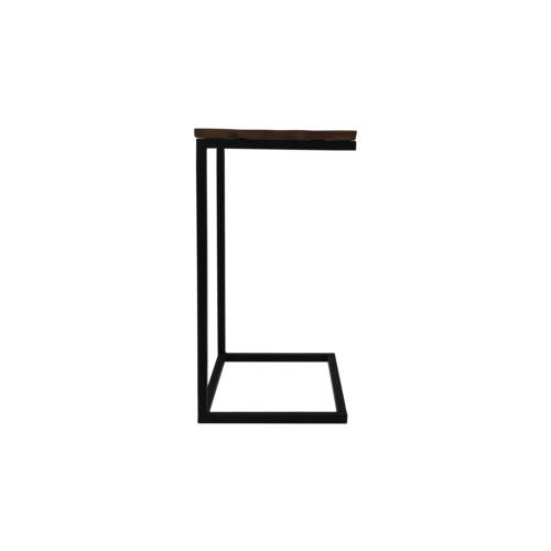 HSM Collection Bijzettafel Read rough - 40x34x65 - Bruin/zwart - Rustiek mangohout/ijzer HSM Collection Bijzettafel Read rough - 40x34x65 - Bruin/zwart - Rustiek mangohout/ijzer
