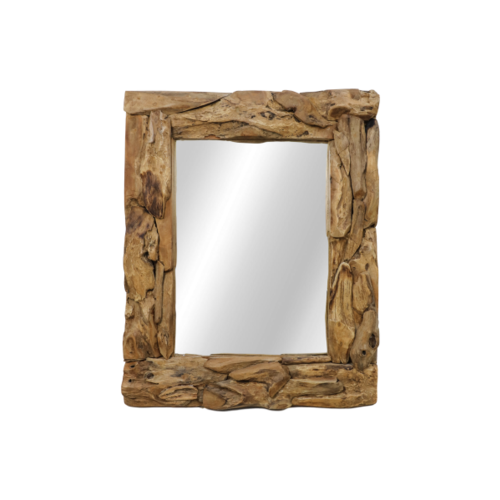 HSM Collection Wandspiegel Root - 120x80 cm - teak wortelhout HSM Collection Wandspiegel Root - 120x80 cm - teak wortelhout