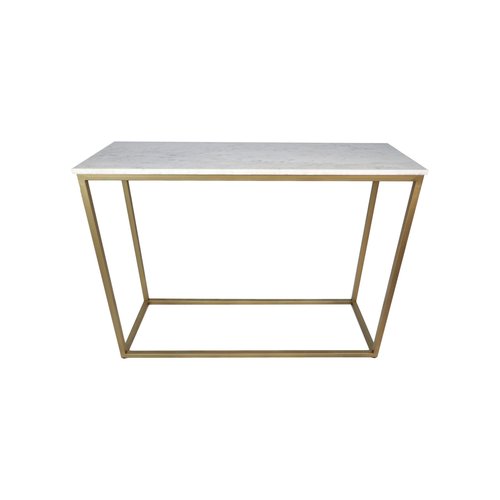 HSM Collection Console tafel Marseille - 100x35x75 - Wit/goud - Marmer/metaal HSM Collection Console tafel Marseille - 100x35x75 - Wit/goud - Marmer/metaal