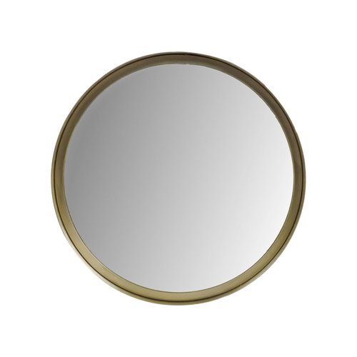 HSM Collection Wandspiegel Fletcher Rond - ø40 - antique gold - Metaal/glas