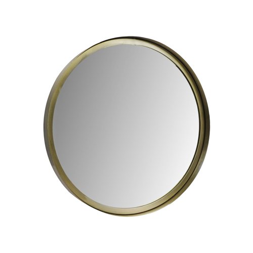 HSM Collection Wandspiegel Fletcher Rond - ø40 - antique gold - Metaal/glas