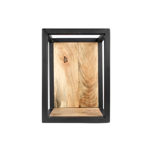 HSM Collection Wandbox Levels - 25x35 cm - mangohout/ijzer HSM Collection Wandbox Levels - 25x35 cm - mangohout/ijzer