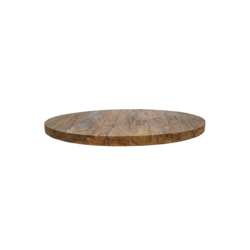 HSM Collection Tafelblad rond - ø80x4 - Naturel - Massief teakhout HSM Collection Tafelblad rond - ø80x4 - Naturel - Massief teakhout