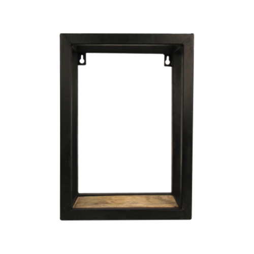 HSM Collection Wandbox Levels - 25x35 cm - mangohout/ijzer HSM Collection Wandbox Levels - 25x35 cm - mangohout/ijzer