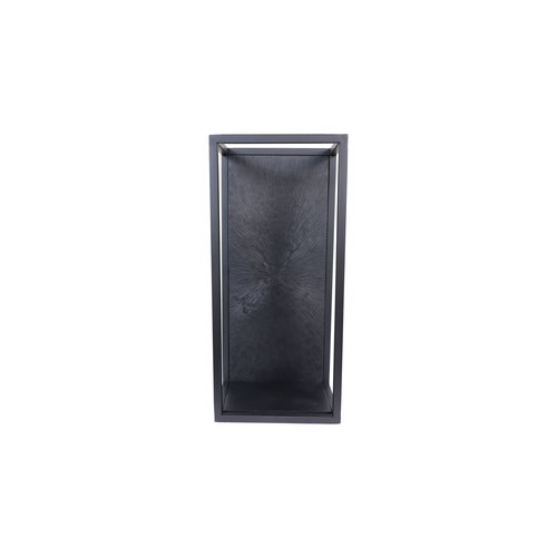 HSM Collection Wandbox Fletcher - 25x18x55 - Zwart - Ijzer/Aluminium/Mangohout HSM Collection Wandbox Fletcher - 25x18x55 - Zwart - Ijzer/Aluminium/Mangohout