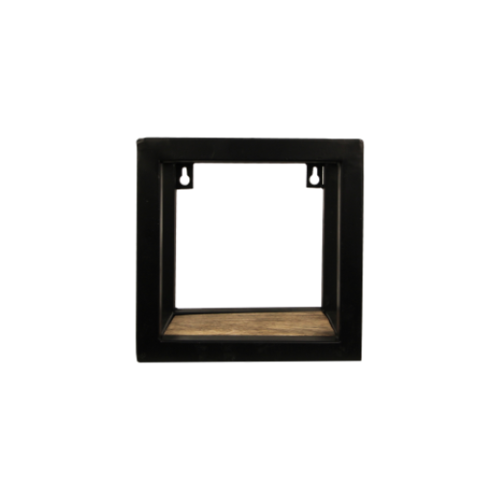 HSM Collection Wandbox Levels - 20x20 cm - mangohout/ijzer HSM Collection Wandbox Levels - 20x20 cm - mangohout/ijzer