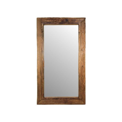 HSM Collection Wandspiegel Rustiek - 120x3x80 - Naturel - Drijfhout teak HSM Collection Wandspiegel Rustiek - 120x3x80 - Naturel - Drijfhout teak
