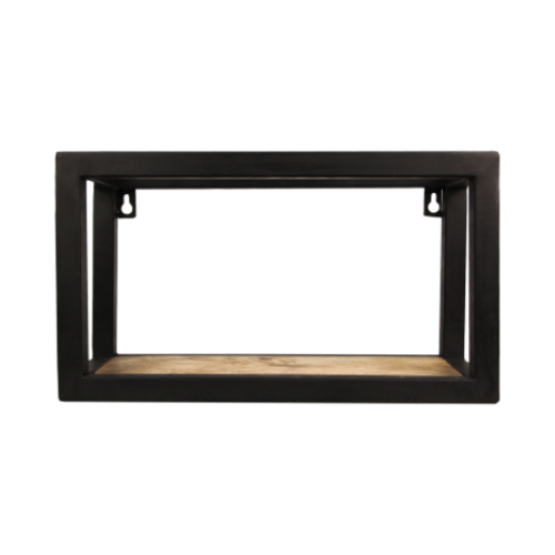 HSM Collection Wandbox Levels - 35x20 cm - mangohout/ijzer HSM Collection Wandbox Levels - 35x20 cm - mangohout/ijzer