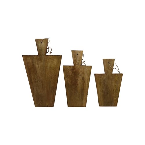 HSM Collection Snijplanken - Naturel - Mangohout - Set van 3