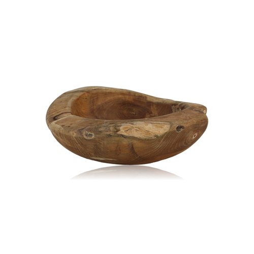 HSM Collection Fruitschaal medium (Behandeld met Bijenwas)- ø28-35x10 - Naturel - Teak HSM Collection Fruitschaal medium (Behandeld met Bijenwas)- ø28-35x10 - Naturel - Teak