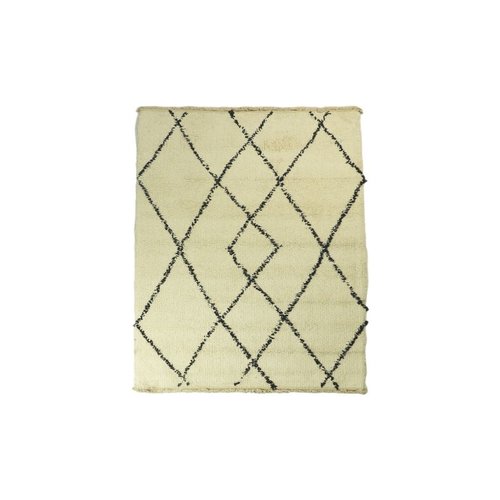 HSM Collection Vloerkleed Enkel Ruit - 70x120 - Zwart/wit - Katoen HSM Collection Vloerkleed Enkel Ruit - 70x120 - Zwart/wit - Katoen