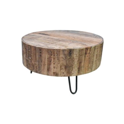 HSM Collection Salontafel Melbourne - 70x70 cm - rustiek mangohout/ijzer HSM Collection Salontafel Melbourne - 70x70 cm - rustiek mangohout/ijzer