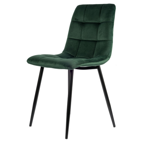 USUALS Elise Eetkamerstoel - Groen Velvet USUALS Elise Eetkamerstoel - Groen Velvet