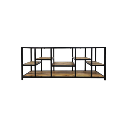 HSM Collection TV meubel Levels - 140x40x55 - mangohout/ijzer
