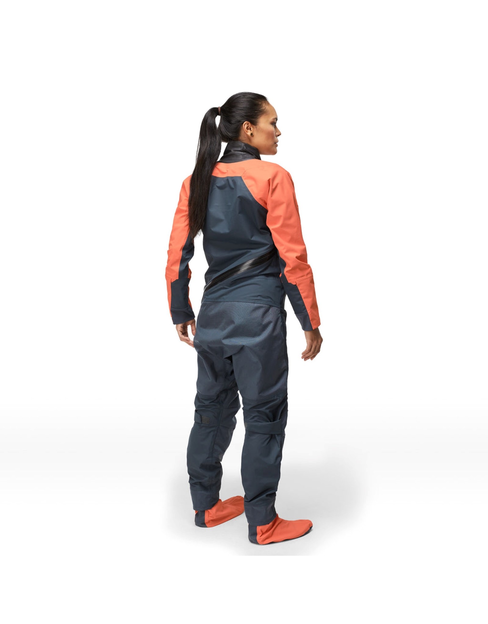 Mustang Survival WOMEN'S HELIX LATEX GASKET DRYSUIT - Admiral Grey - Coral Quartz