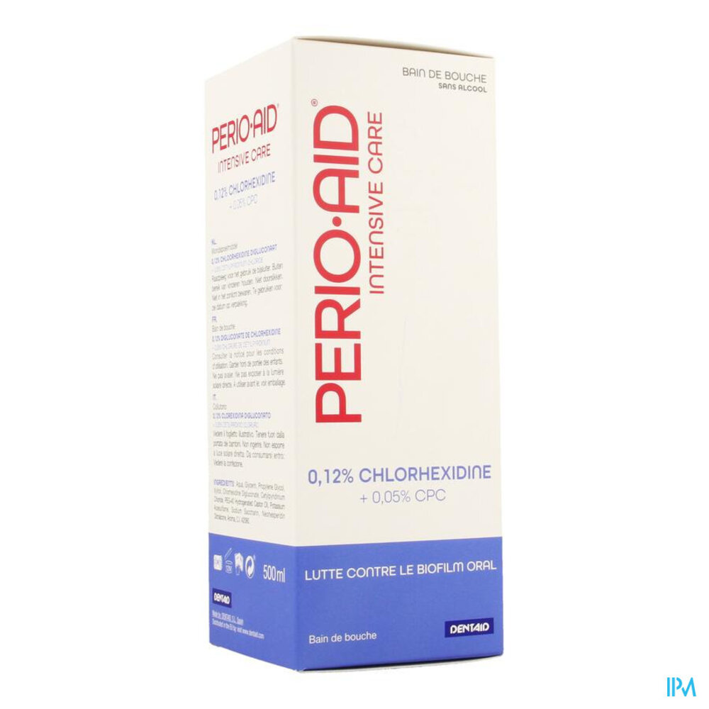 Vitis Perio.aid Intensive Care Mondspoelmiddel met 0,12% CHX en 0,05% CPC 500ml