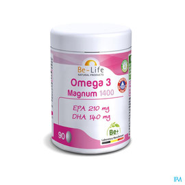 Be-life / Biolife /Belife Omega 3 Magnum 1400 Be Life Caps 90 Pf01212