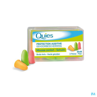 Quies Quies Protection Auditive Mousse Fluo 3 Paires