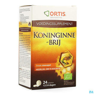 ORTIS ORTIS KONINGINNENBRIJ BIO 24 KAUWTABL