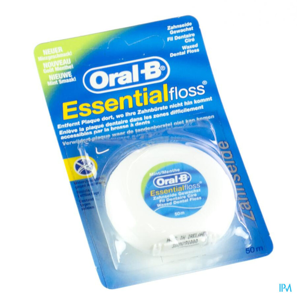 Oral-b Floss Esssential Floss Mint Waxed 50m
