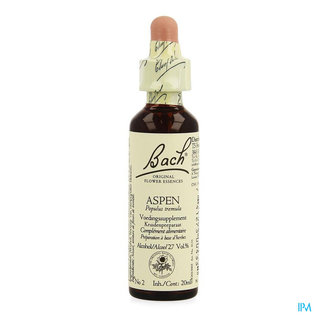 Bachflowers Bach Flower Remedie 02 Aspen 20ml