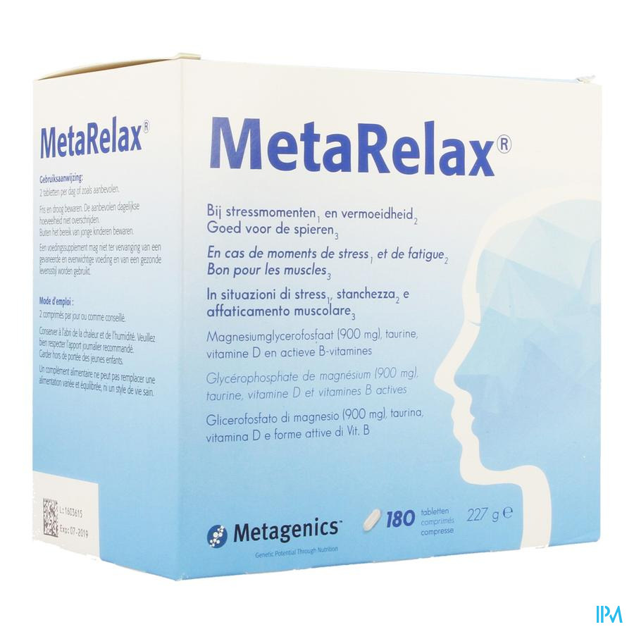 metagenics Metarelax Nf Tabl 180 22431 Metagenics
