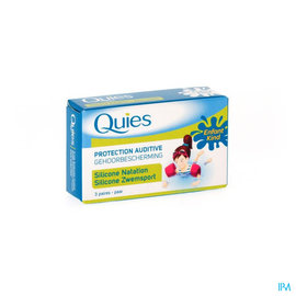 Quies Oordoppen Zwemmen Kind Silic. 3 Paar